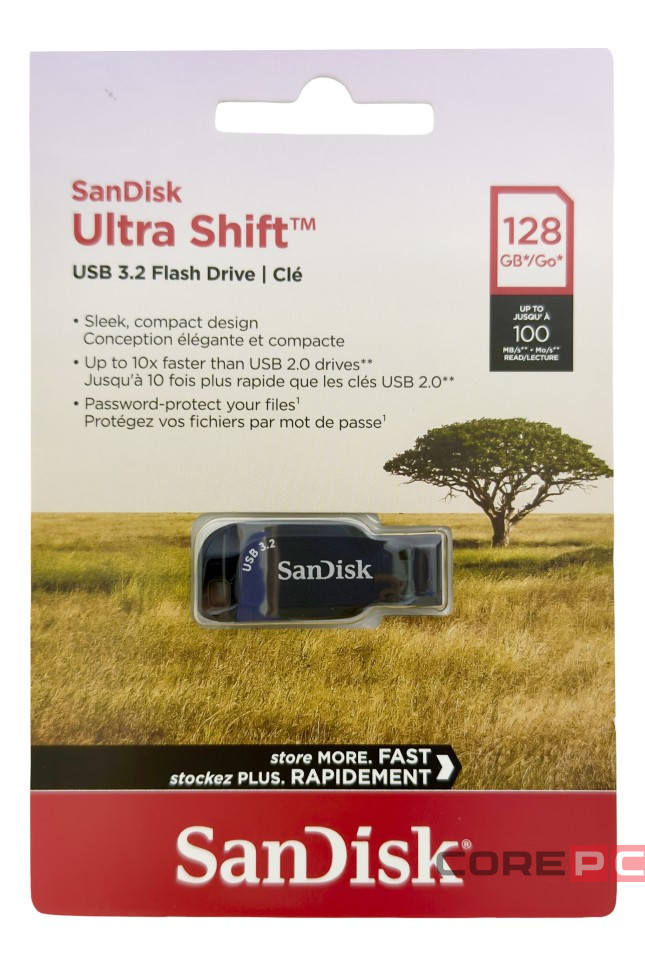 3.2 USB флеш накопитель SanDisk 128GB Ultra Shift (SDCZ410A-128G-F46)