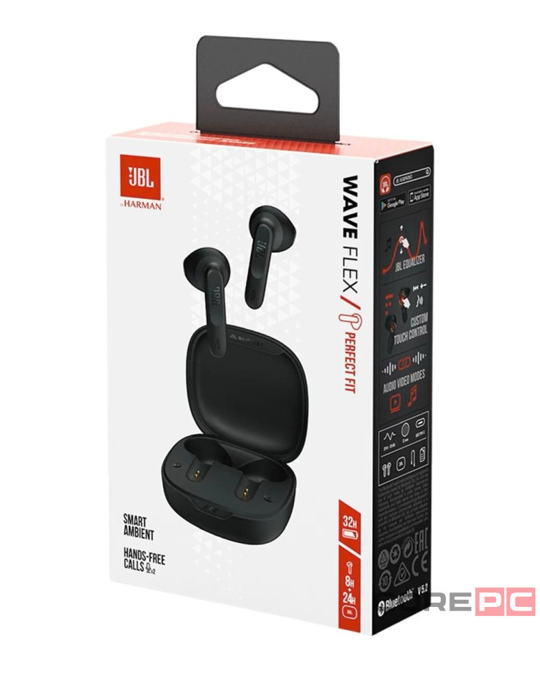 Беспроводные наушники TWS JBL Wave Flex черные