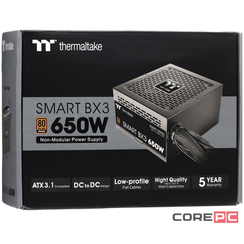 Блок питания Thermaltake 650W Smart BX3 (PS-SPD-0650NNFABE-3) 16 Pin (PCIe 5.0 Connector Cable Details)