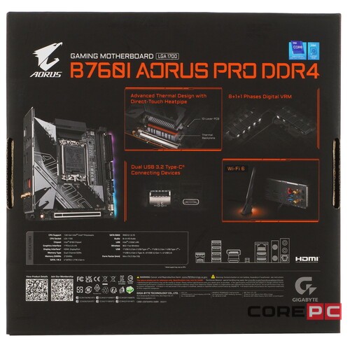Материнская плата Gigabyte B760I AORUS PRO DDR4