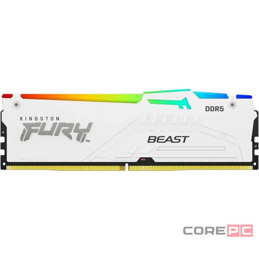 Оперативная память 16 Gb 5600 MHz Kingston FURY Beast RGB White (KF556C36BWEA-16)