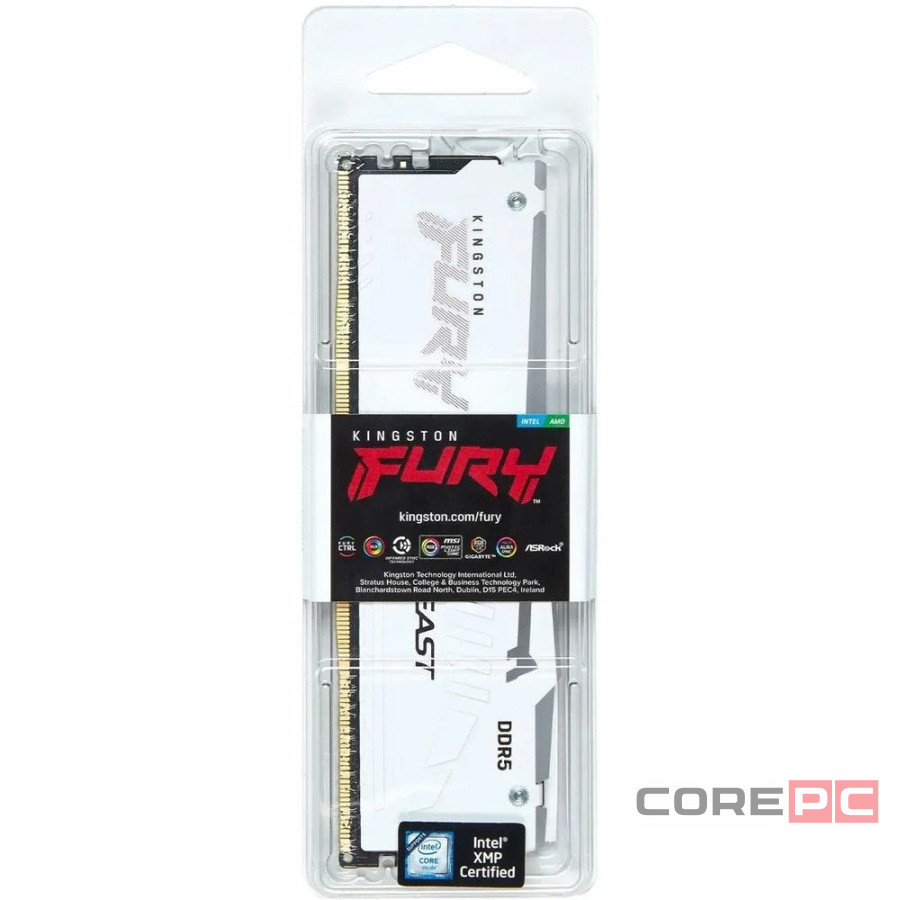 Оперативная память 16 Gb 5600 MHz Kingston FURY Beast RGB White (KF556C36BWEA-16)