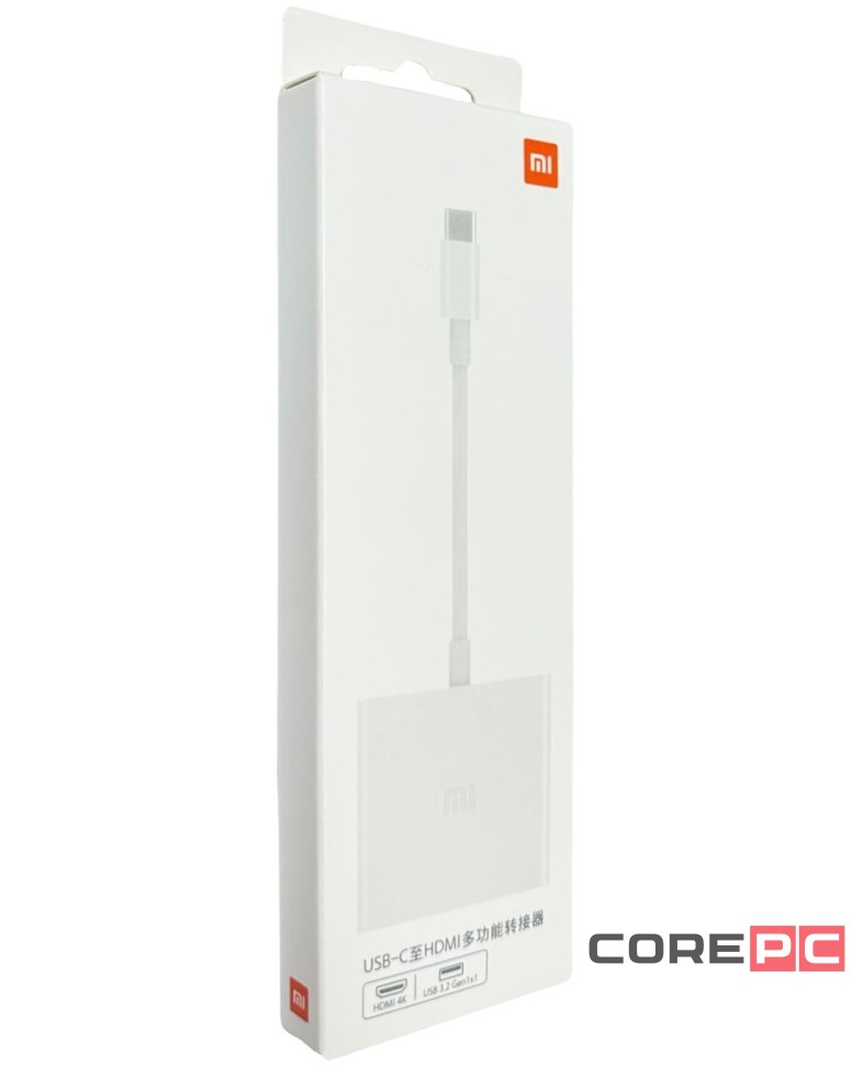 Адаптер Xiaomi Type-C на USB/HDMI XMZJQCH2TM белый