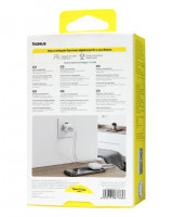Сетевое зар. устр. Baseus Palm Fast Charger 1USB/1C 30W кабель T-C на T-C (P1011160A213-01) белое