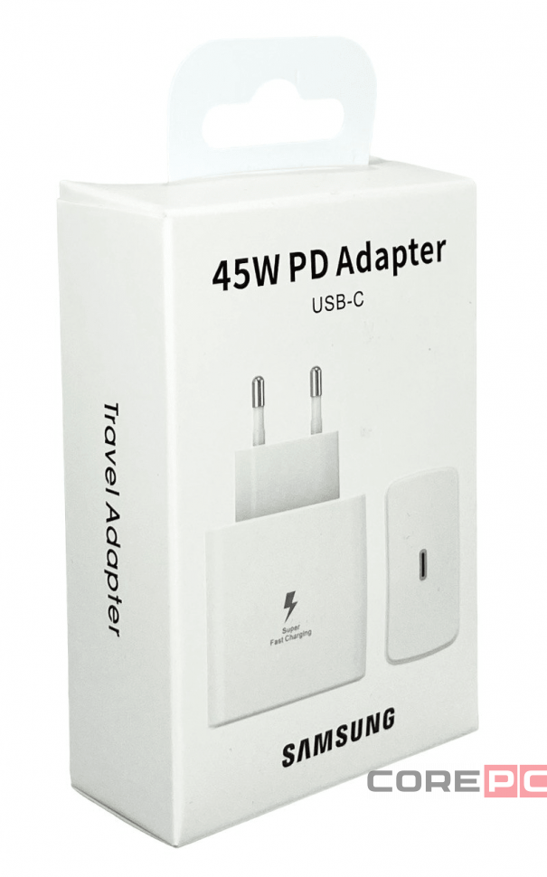 Сетевое зар. устр. для Samsung 45W TYPE-C в упаковке белый (High copy)