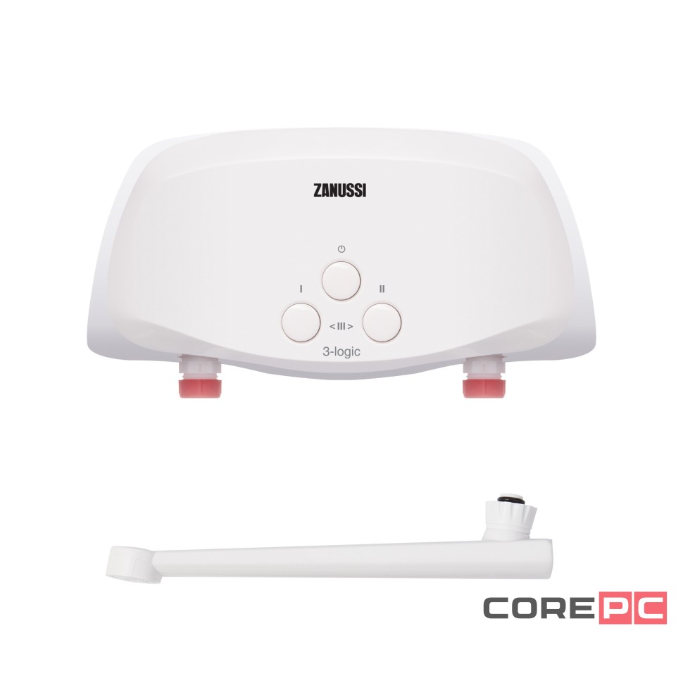 Водонагреватель проточный Zanussi 3-logic 3,5 T (кран)
