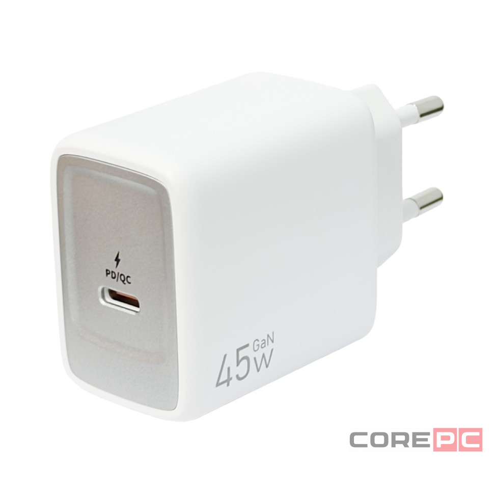 Сетевое зар. устр. Keephone Booster 1C Gan 45W белое