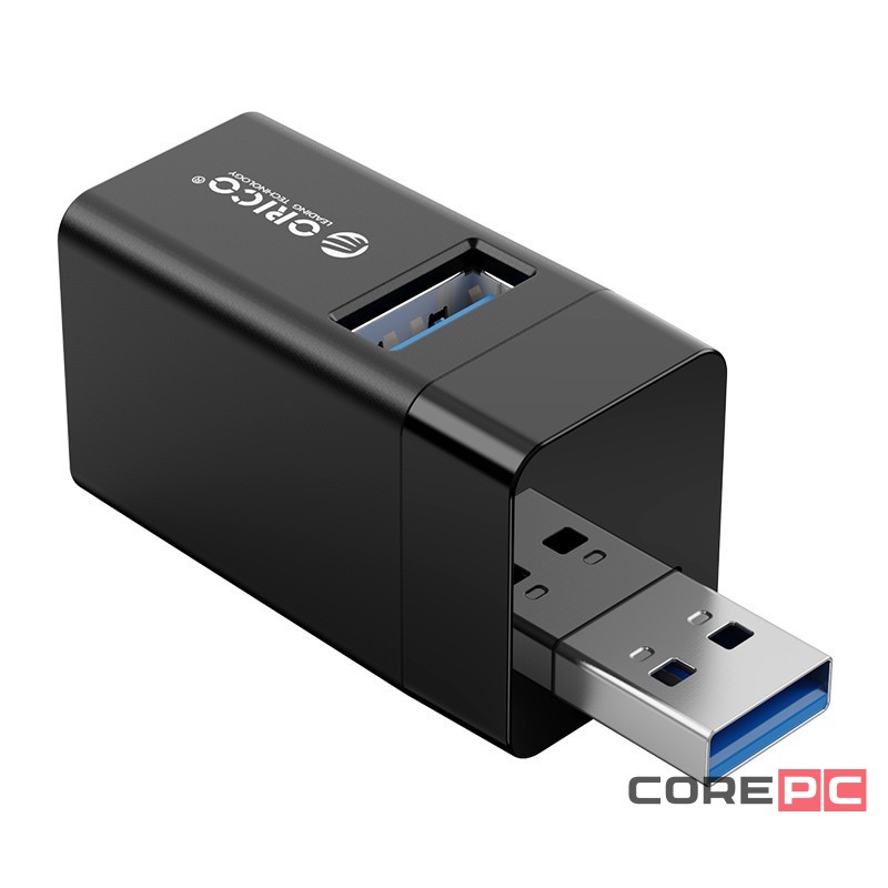 USB-хаб Orico MINI-U32 2xUSB2.0/1xUSB3.0 черный