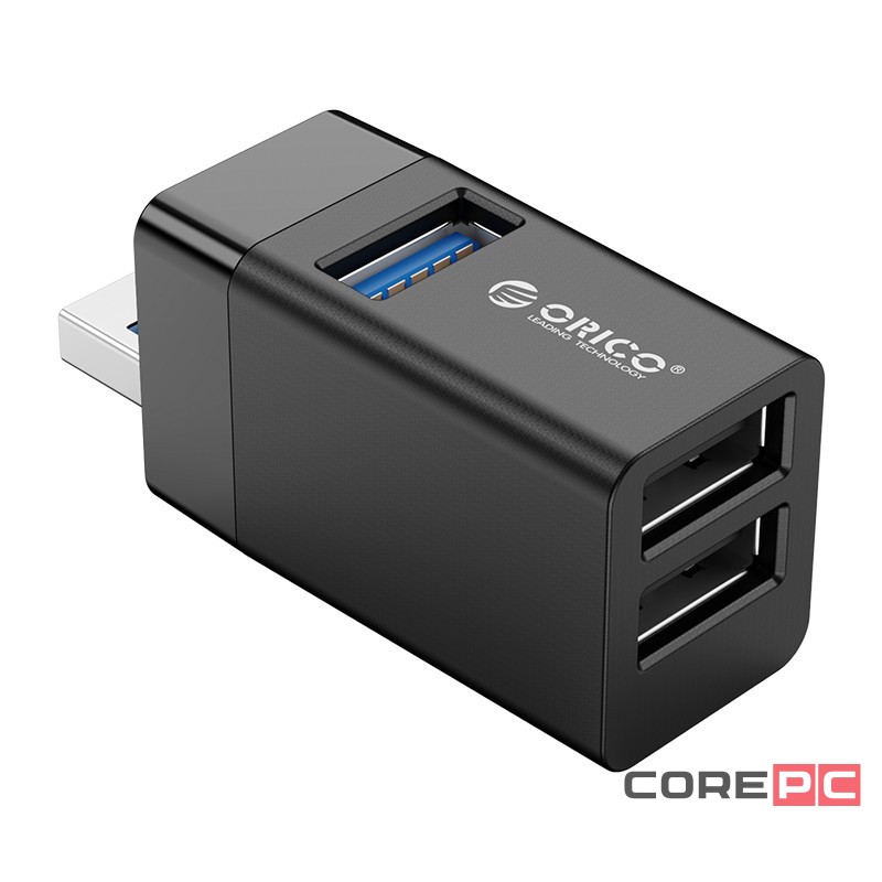 USB-хаб Orico MINI-U32 2xUSB2.0/1xUSB3.0 черный
