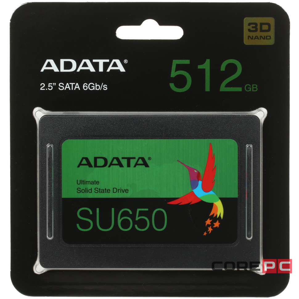 Твердотельный накопитель ADATA XPG 512 Gb SU650 SSD (ASU650SS-512GT-R)