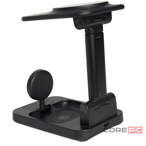 Беспроводное зарядное устройство 3in 1 с подставкой Keephone Tech Power Stand черный