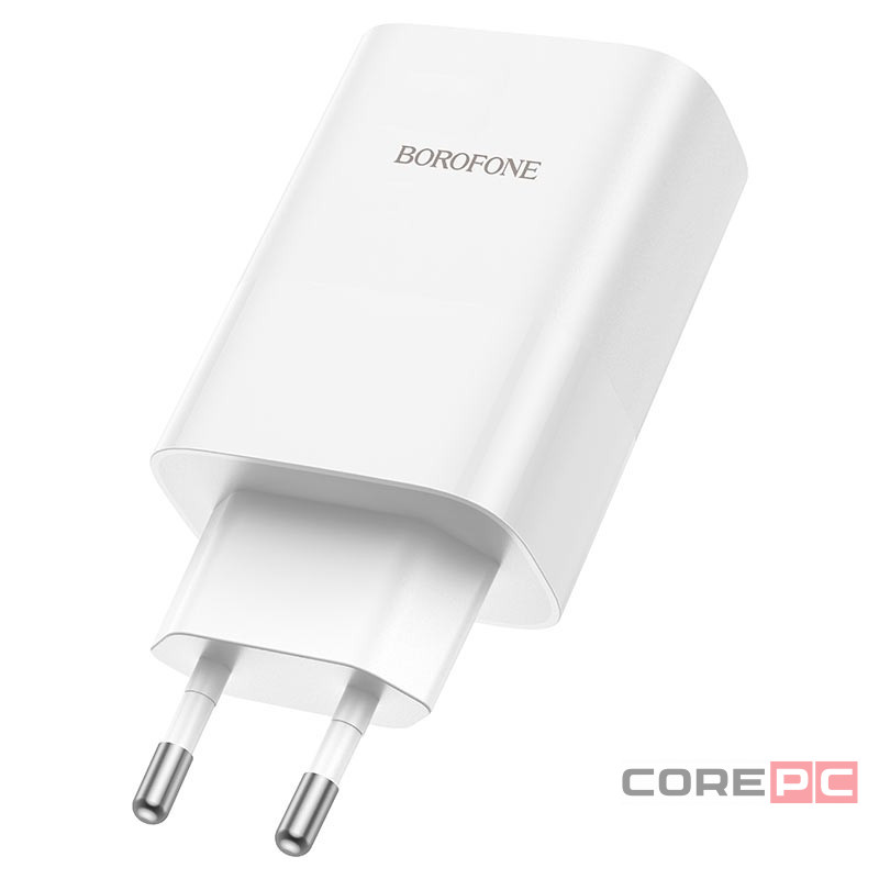 Сетевое зар. устр. Borofone BN10 1USB/1C 22.5W/65W белое