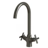 Смеситель для кухни MIXLINE МЛ38-032/ML38-032, вентильное управление, цвет графит