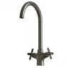 Смеситель для кухни MIXLINE МЛ38-032/ML38-032, вентильное управление, цвет графит
