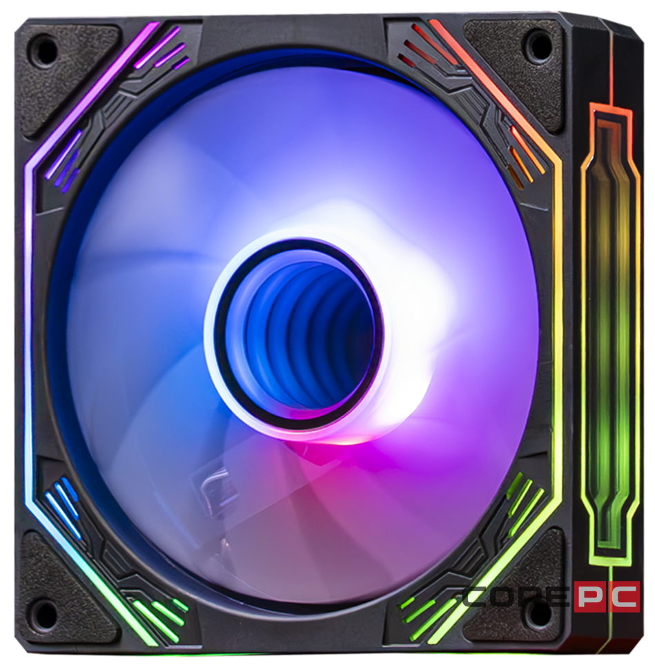 Вентилятор для корпуса Helly 4-PRO 120 мм Mirror ARGB Black