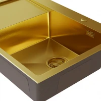 Кухонная мойка MIXLINE 552927, Врезная, цвет золото