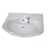 Раковина накладная мебельная rosa Элеганс-60 4620008196114, керамика, округлая, белый