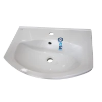 Раковина накладная мебельная rosa Элеганс-60 4620008196114, керамика, округлая, белый