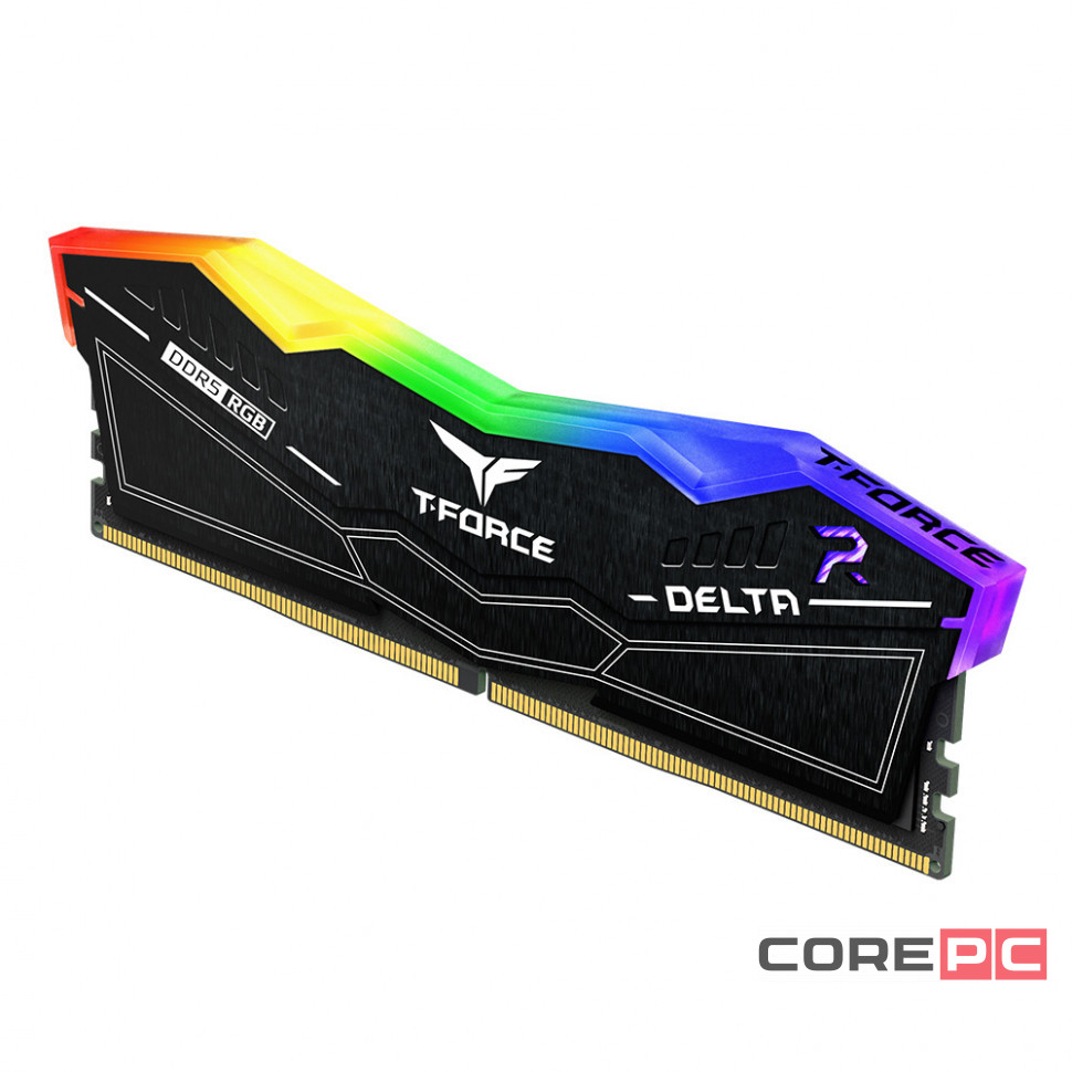 Оперативная память 64 Gb 6400 MHz Team Group T-FORCE Delta RGB Black (FF3D564G6400HC30CDC01)