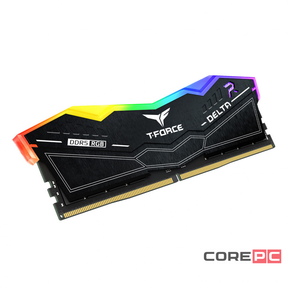 Оперативная память 64 Gb 6400 MHz Team Group T-FORCE Delta RGB Black (FF3D564G6400HC30CDC01)