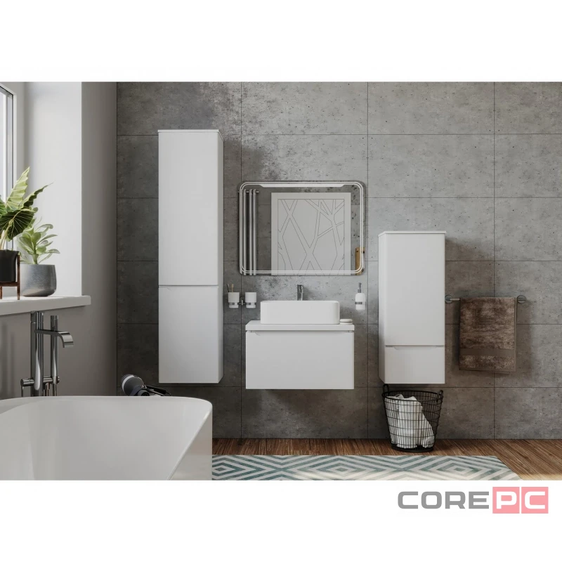 Зеркало MIXLINE Виктория 700х800 (ШВ) сенсорный выкл, светодиодная подсветка