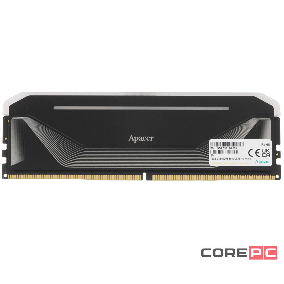 Оперативная память 16 Gb 6800 MHz Apacer RGB Black (AH5U16G68C592NBAA-1)