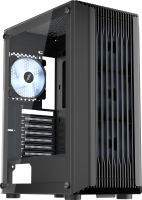 Компьютерный корпус 1STPLAYER BULLET HUNTER H6 ARGB Black (H6-BK-4F7)