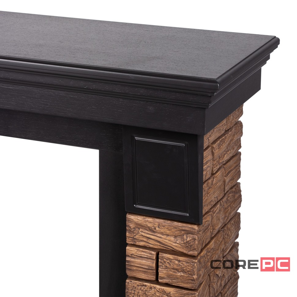 Портал Firelight Forte Wood Classic камень темный, шпон венге