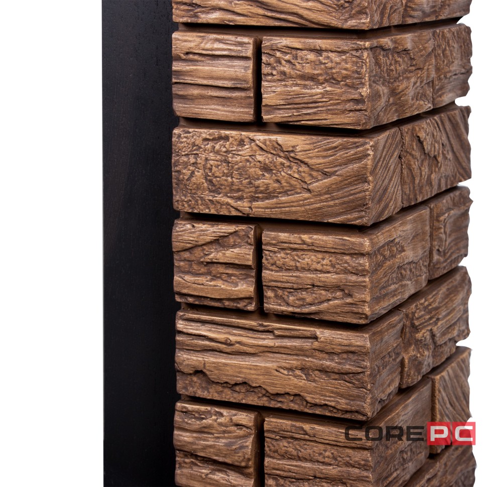 Портал Firelight Forte Wood Classic камень темный, шпон венге