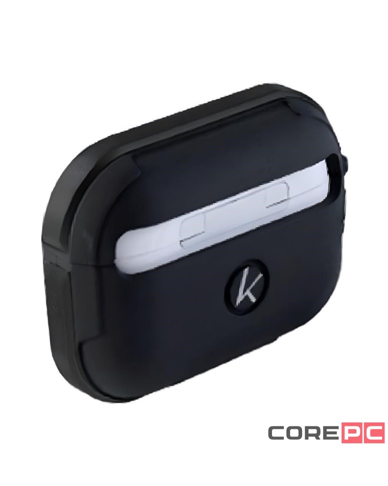 Кожаный чехол для AirPods Pro 2 K-DOO CrashGuard черный