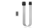 Кабель-удлинитель для питания процессора Deepcool EC300-CPU8P-WH (моддинг, 8pin (4+4), белый, 300мм)