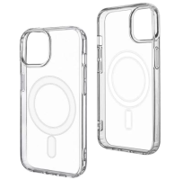 Чехол-накладка Clear Case Magsafe для iPhone 15 пластиковый (прозрачный)