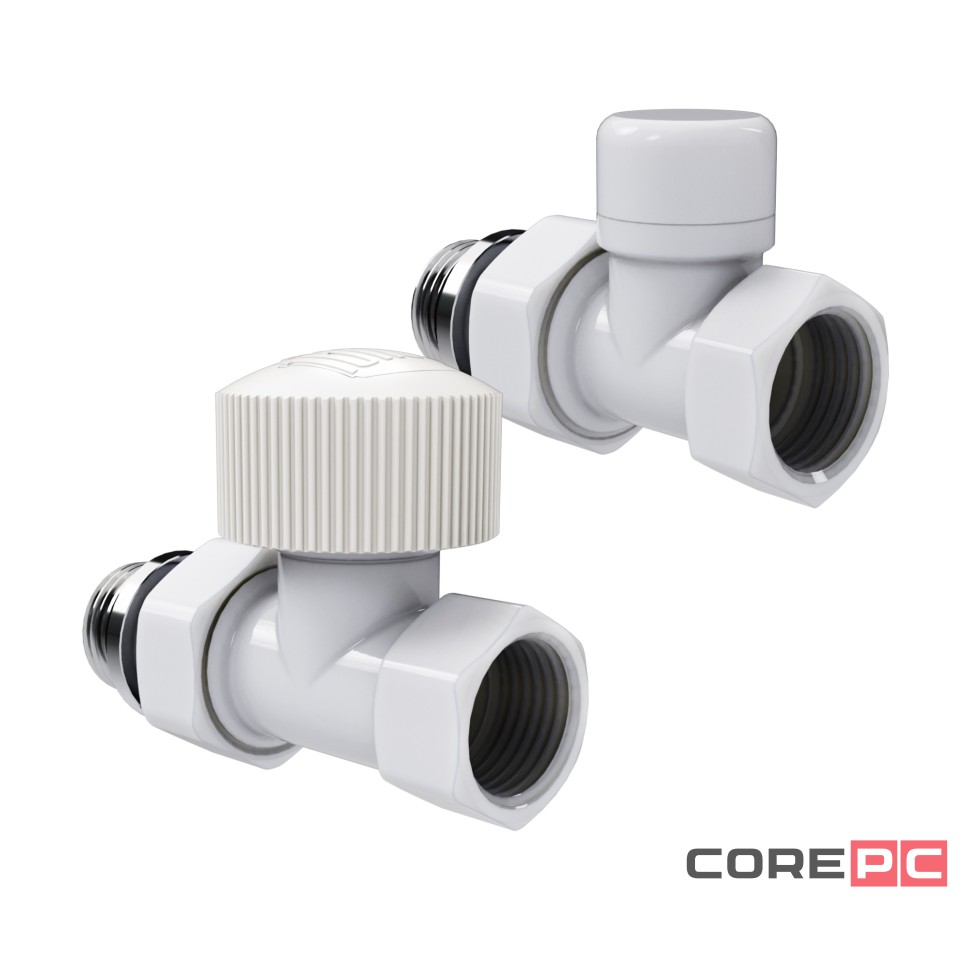 Набор термостатический прямой Royal Thermo Design 1/2quot;М30х1,5 (Белый)