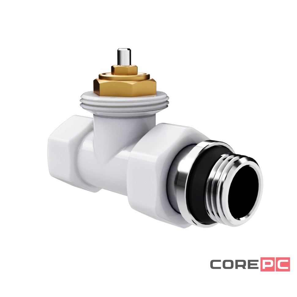 Набор термостатический прямой Royal Thermo Design 1/2quot;М30х1,5 (Белый)