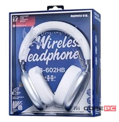 Стереонаушники Bluetooth полноразмерные Remax RB-602HB BT5.4/800mAh серебристые