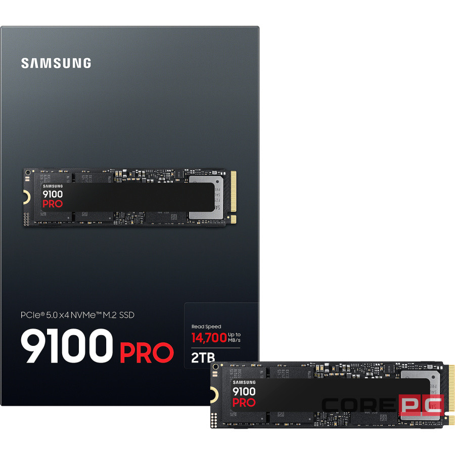 Твердотельный накопитель Samsung 2000 Gb 9100 PRO Black (MZ-VAP2T0BW)