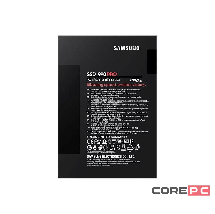 Твердотельный накопитель Samsung 2000 Gb 990 PRO MZ-V9P2T0B/AM