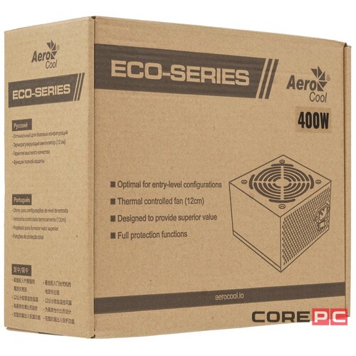 Блок питания Aerocool 400W ECO-400W