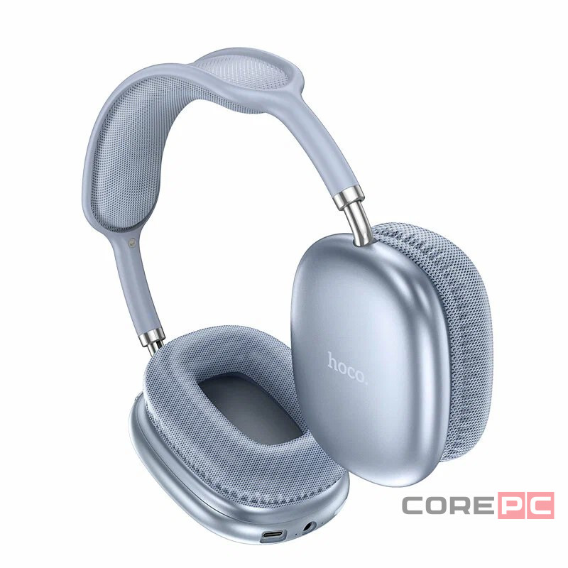 Стереонаушники Bluetooth полноразмерные Hoco W35 Max V5.3/45ч голубой