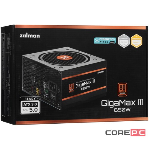 Блок питания Zalman 650W ZM650-GV3 16 Pin (PCIe 5.0 Connector Cable Details)