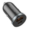 Автомобильное заряд. устр. Borofone BZ22 1USB/1C 30W черное