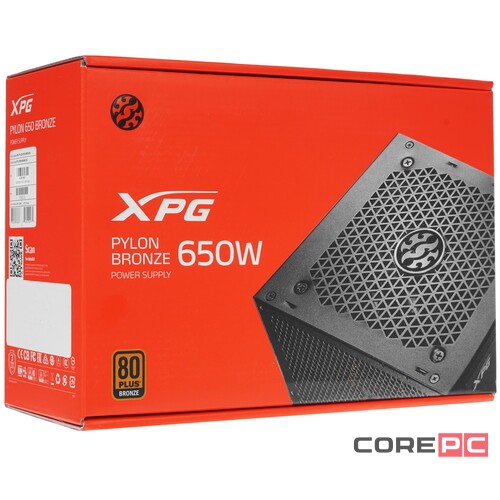 Блок питания ADATA XPG 650W PYLON (PYLON650B-BKCEU)