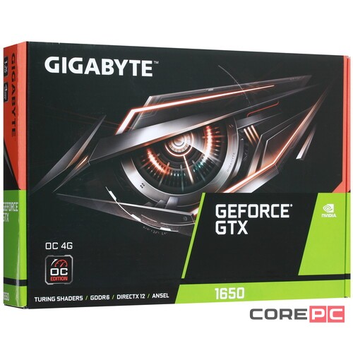 Видеокарта Gigabyte (GV-N1656OC-4GD 4.0) GeForce GTX 1650 4GB