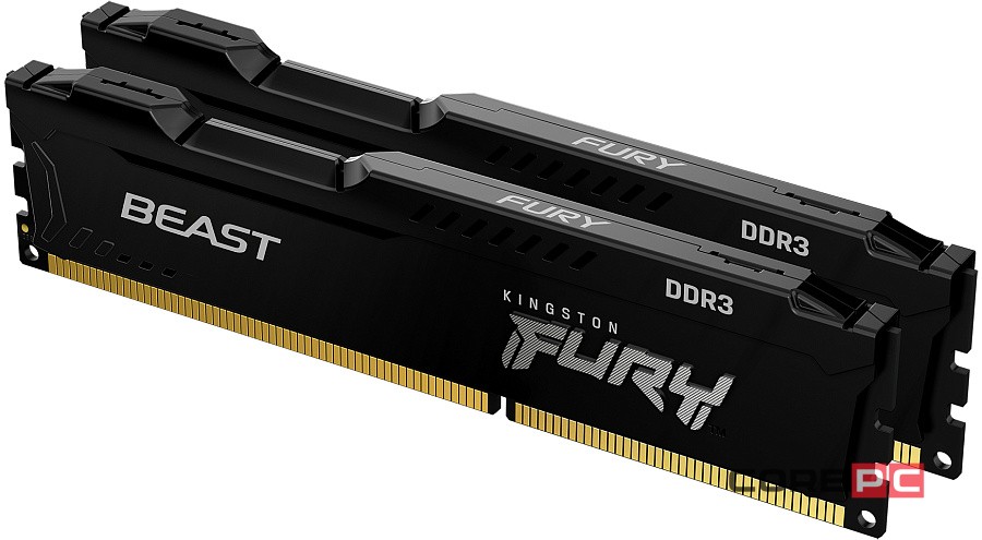 Оперативная память 8 Gb 1866 MHz Kingston FURY Beast PnP Black (KF318C10BBK2/8)