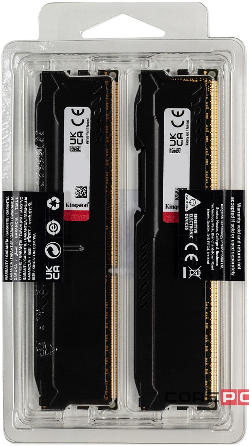 Оперативная память 8 Gb 1866 MHz Kingston FURY Beast PnP Black (KF318C10BBK2/8)