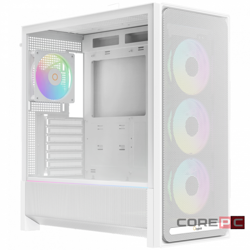 Компьютерный корпус Ocypus Delta C70 WH ARGB White (Delta-C70-WHG400XX-GL)