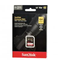 SDXC карта памяти Sandisk Extreme Pro 64GB 170MB/s (SDSDXXY-064G-GN4IN)