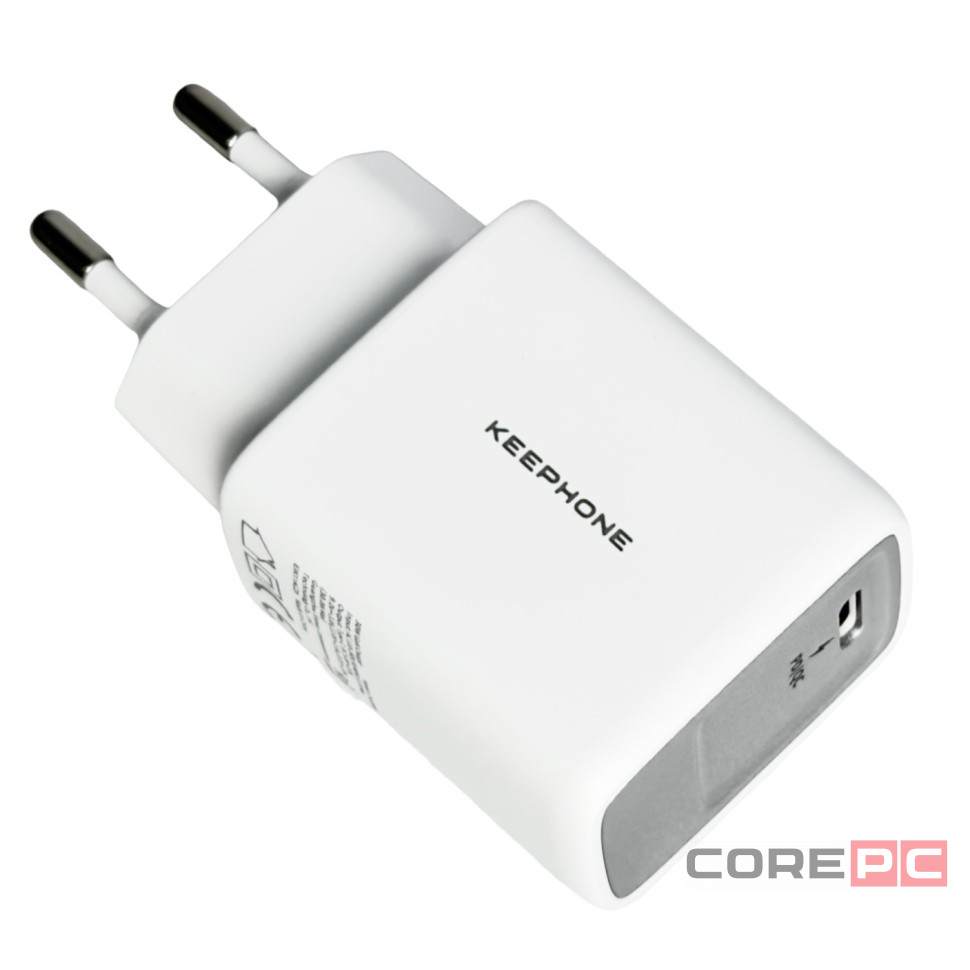Сетевое зар. устр. Keephone Booster 1C Gan 30W белое