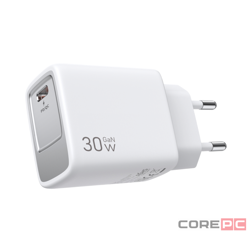 Сетевое зар. устр. Keephone Booster 1C Gan 30W белое