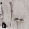 Смеситель для ванны MIXLINE МЛ27-01/ML27-01, рычажное управление, цвет хром